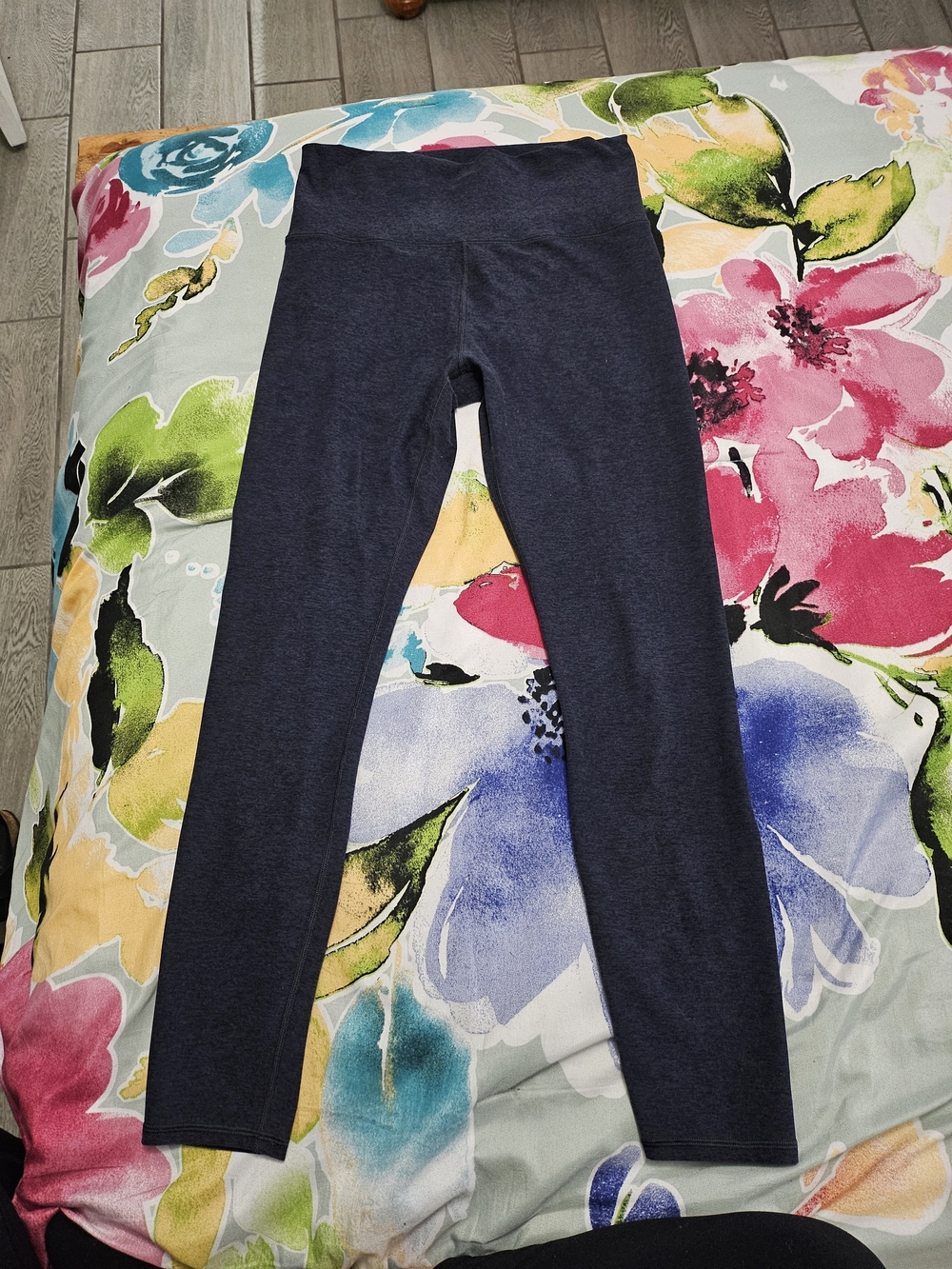 Vuori Navy Blue High-Waist Leggings